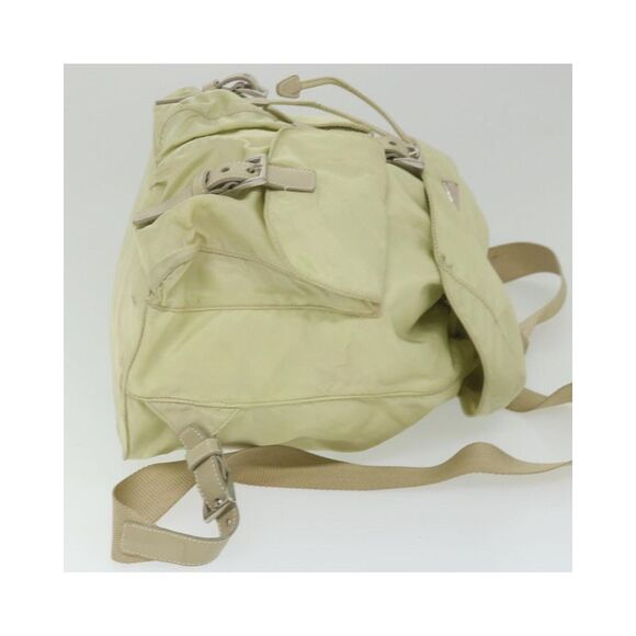 Pre Loved PRADA Drawstring Backpack Women Cream - Picture 4 of 8